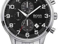  Shop Authentic Hugo Boss Aeroliner Black Dial Silver Steel Strap Watch for Men - 1513181 - Luxxuri