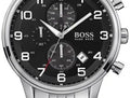  Shop Authentic Hugo Boss Aeroliner Chronograph Black Dial Silver Steel Strap Watch For Men - 1512446 - Luxxuri
