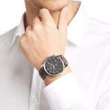  Shop Authentic Hugo Boss Aeroliner Chronograph Quartz Grey Dial Brown Leather Strap Watch For Men - HB1512570 - Luxxuri