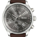  Shop Authentic Hugo Boss Grand Prix Grey Dial Brown Leather Strap Watch for Men -  1513476 - Luxxuri