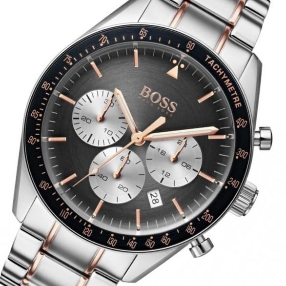  Shop Authentic Hugo Boss Trophy Chronograph Grey Dial Silver Steel Strap Watch for Men - 1513634 - Luxxuri