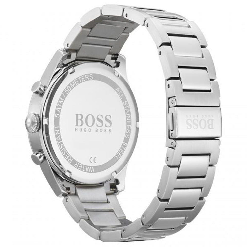  Shop Authentic Hugo Boss Pioneer Blue Dial Silver Steel Strap Watch for Men - 1513713 - Luxxuri