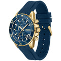  Shop Authentic Hugo Boss Admiral Blue Dial Blue Rubber SIlicon Strap Watch for Men - 1513965 - Luxxuri