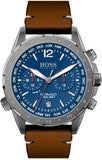  Shop Authentic Hugo Boss Nomad Blue Dial Brown Leather Strap Watch for Men - 1513773 - Luxxuri