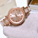 Shop Authentic Michael Kors Sofie Quartz Rose Gold Dial Rose Gold Steel Strap Watch For Women - MK3882 - Luxxuri