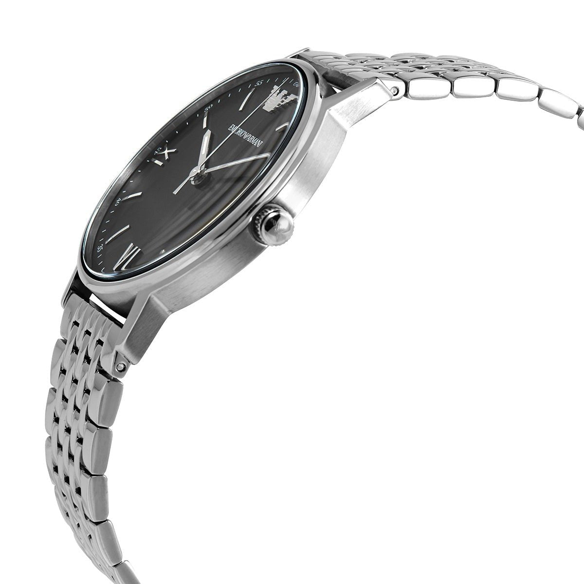  Shop Authentic Emporio Armani Kappa Black Dial Silver Steel Strap Watch For Men - AR11152 - Luxxuri