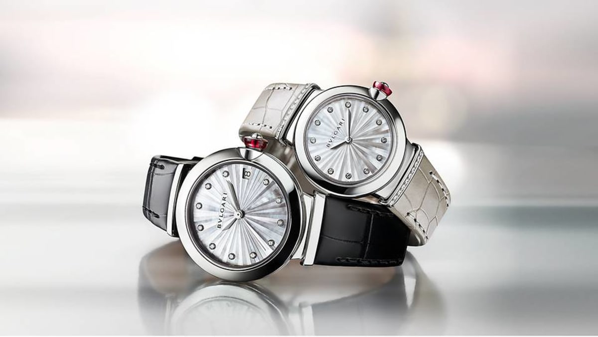  Shop Authentic Bvlgari LVCEA Diamonds Silver Mother of Pearl Dial Silver Leather Strap Watch for Women - LVCEA103367 - Luxxuri