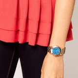  Shop Authentic Marc Jacobs Amy Blue Dial Gold Steel Strap Watch for Women - MBM3303 - Luxxuri