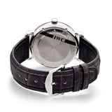  Shop Authentic IWC Portofino Automatic White Dial Black Leather Strap Watch for Men - IW356501 - Luxxuri