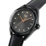  Shop Authentic Tag Heuer Formula 1 Quartz Diamonds Black Dial Black Leather Strap Watch for Women - WBJ1317.FC8230 - Luxxuri