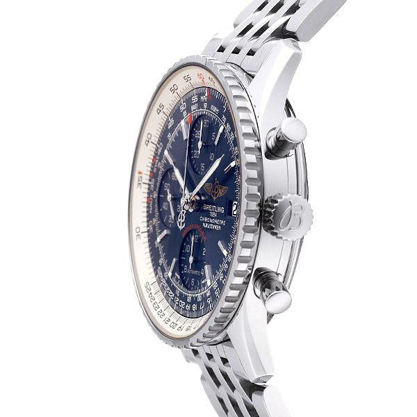  Shop Authentic Breitling Navitimer Heritage Special Edition Blue Dial Silver Steel Strap Mens Watch - A1332412/C942 - Luxxuri