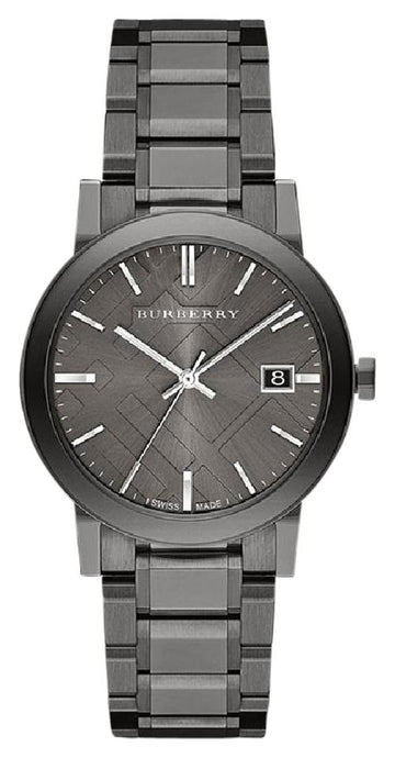  Shop Authentic Burberry The City Grey Dial Gunmetal Steel Strap Watch for Men - BU9007 - Luxxuri