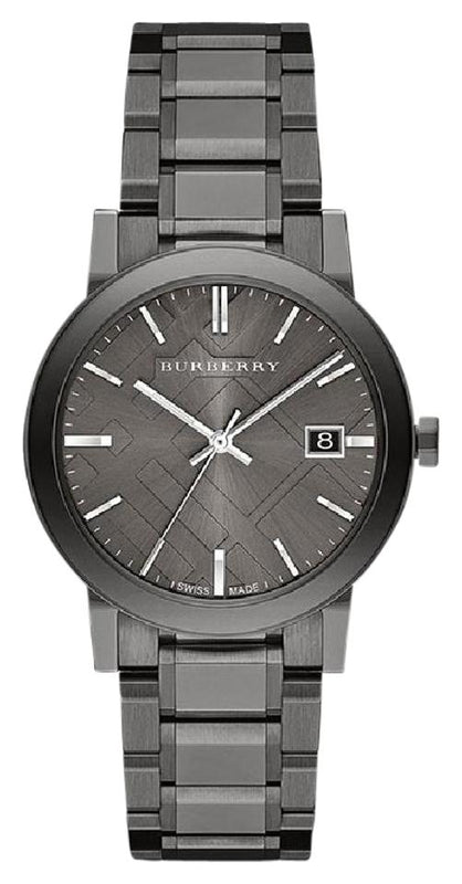  Shop Authentic Burberry The City Grey Dial Gunmetal Steel Strap Watch for Men - BU9007 - Luxxuri