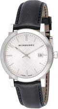  Shop Authentic Burberry The City White Dial Black Leather Strap Watch for Men - BU9008 - Luxxuri