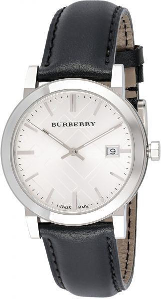  Shop Authentic Burberry The City White Dial Black Leather Strap Watch for Men - BU9008 - Luxxuri