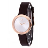  Shop Authentic Calvin Klein Firm White Dial Brown Leather Strap Watch for Women - K3N236G6 - Luxxuri