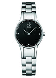  Shop Authentic Calvin Klein Simplicity Black Dial Silver Steel Strap Watch for Women - K4323104 - Luxxuri