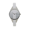  Shop Authentic Calvin Klein Rebel White Dial White Leather Strap Watch for Women - K8P231L6 - Luxxuri