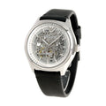  Shop Authentic Emporio Armani Meccanico White Skeleton Dial Black Leather Strap Watch For Men - AR60003 - Luxxuri