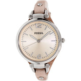  Shop Authentic Fossil Georgia Bone Grey Dial Beige Leather Strap Watch for Women - ES2830 - Luxxuri