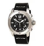  Shop Authentic Fossil Modern Machine Chronograph Black Dial Black Leather Strap Watch for Men - FS4928 - Luxxuri