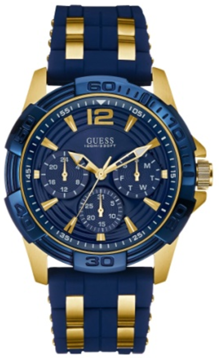  Shop Authentic Guess Oasis Blue Dial Two Tone Steel Strap Watch for Men - W0366G6 - Luxxuri