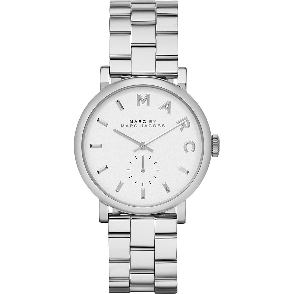  Shop Authentic Marc Jacobs Baker White Dial Silver Steel Strap Watch for Women - MBM3246 - Luxxuri