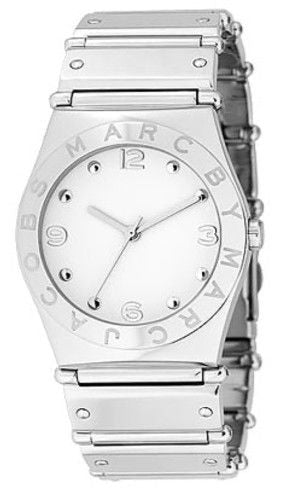  Shop Authentic Marc Jacobs White Dial Silver Steel Strap Watch for Women - MBM3030 - Luxxuri