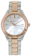  Shop Authentic Michael Kors Runway White Dial Two Tone Stainless Steel Strp Watch for Women - MK3204A - Luxxuri