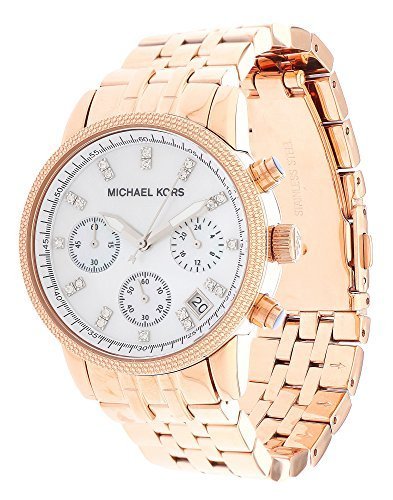  Shop Authentic Michael Kors Damen White Dial Rose Gold Steel Strap Watch for Women - MK5026 - Luxxuri