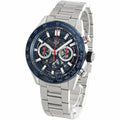  Shop Authentic Tag Heuer Carrera Chronograph Blue Dial Silver Steel Strap Watch for Men - CBG2A11.BA0654 - Luxxuri