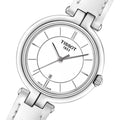  Shop Authentic Tissot T Lady Flamingo White Dial White Leather Strap Watch For Women - T094.210.16.011.00 - Luxxuri