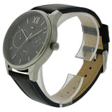  Shop Authentic Tommy Hilfiger Damon Multifunction Black Dial Black Leather Strap Watch for Men - 1791417 - Luxxuri