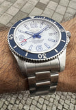  Shop Authentic Breitling Superocean 42mm White Dial Silver Steel Strap Watch for Men - A17366D81A1A1 - Luxxuri