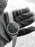 Shop Authentic Calvin Klein Even Black Dial Silver Mesh Bracelet Watch for Women - K7B23121 - Luxxuri