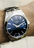  Shop Authentic Tissot Gentleman Blue Dial Silver Steel Strap Watch For Men - T127.410.11.041.00 - Luxxuri