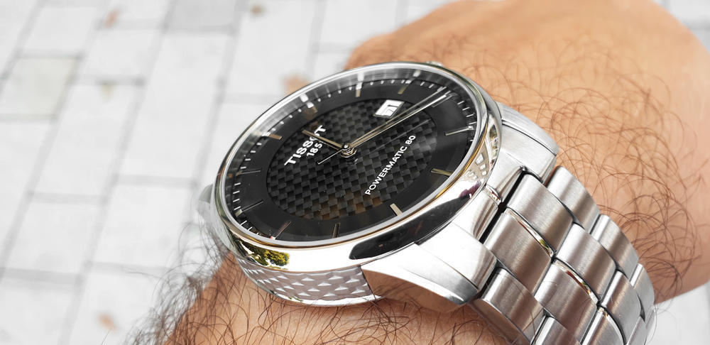  Shop Authentic Tissot Luxury Powermatic 80 Black Dial Silver Steel Strap Watch for Men - T086.407.11.201.02 - Luxxuri