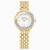  Shop Authentic Swarovski Lovely Crystals White Dial Gold Steel Strap Watch for Women - 5242895 - Luxxuri