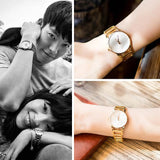  Shop Authentic Calvin Klein Stately White Dial Gold Steel Strap Watch for Women - K3G2352W - Luxxuri