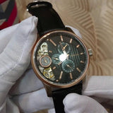  Shop Authentic Fossil Twist Multi-Function Chronograph Black Dial Black Leather Strap Watch for Men - ME1099 - Luxxuri