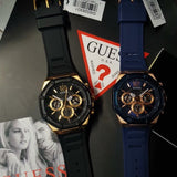  Shop Authentic Guess Momentum Chronograph Blue Dial Blue Rubber Strap Watch for Men - GW0263G2 - Luxxuri