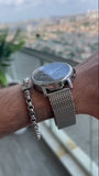  Shop Authentic Tommy Hilfiger Evan Grey Dial Silver Mesh Bracelet Watch for Men - 1710396 - Luxxuri