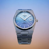  Shop Authentic Tissot PRX Powermatic 80 Gradient Blue Dial Silver Steel Strap Watch for Men - T137.407.11.351.01 - Luxxuri