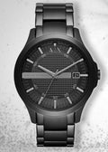  Shop Authentic Armani Exchange Hampton Black Dial Black Steel Strap Watch For Men - AX7101 - Luxxuri