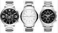  Shop Authentic Armani Exchange The Driver Chronograph Black Dial Silver Steel Strap Watch For Men - AX1612 - Luxxuri