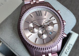  Shop Authentic Michael Kors Lexington Chronograph Pink Dial Pink Steel Strap Watch for Women - MK8792 - Luxxuri