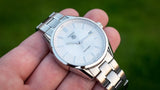  Shop Authentic Tag Heuer Carrera Automatic Caliber 5 White Dial Silver Steel Strap Watch for Men - WAR211B.BA0782 - Luxxuri