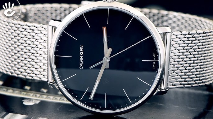  Shop Authentic Calvin Klein High Noon Black Dial Silver Mesh Bracelet Watch for Men - K8M21121 - Luxxuri