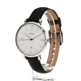  Shop Authentic Fossil Jacqueline Quartz White Dial Black Leather Strap Watch for Women - ES3972 - Luxxuri