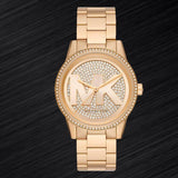  Shop Authentic Michael Kors Ritz Pave Crystals Gold Dial Gold Steel Strap Watch for Women - MK6862 - Luxxuri